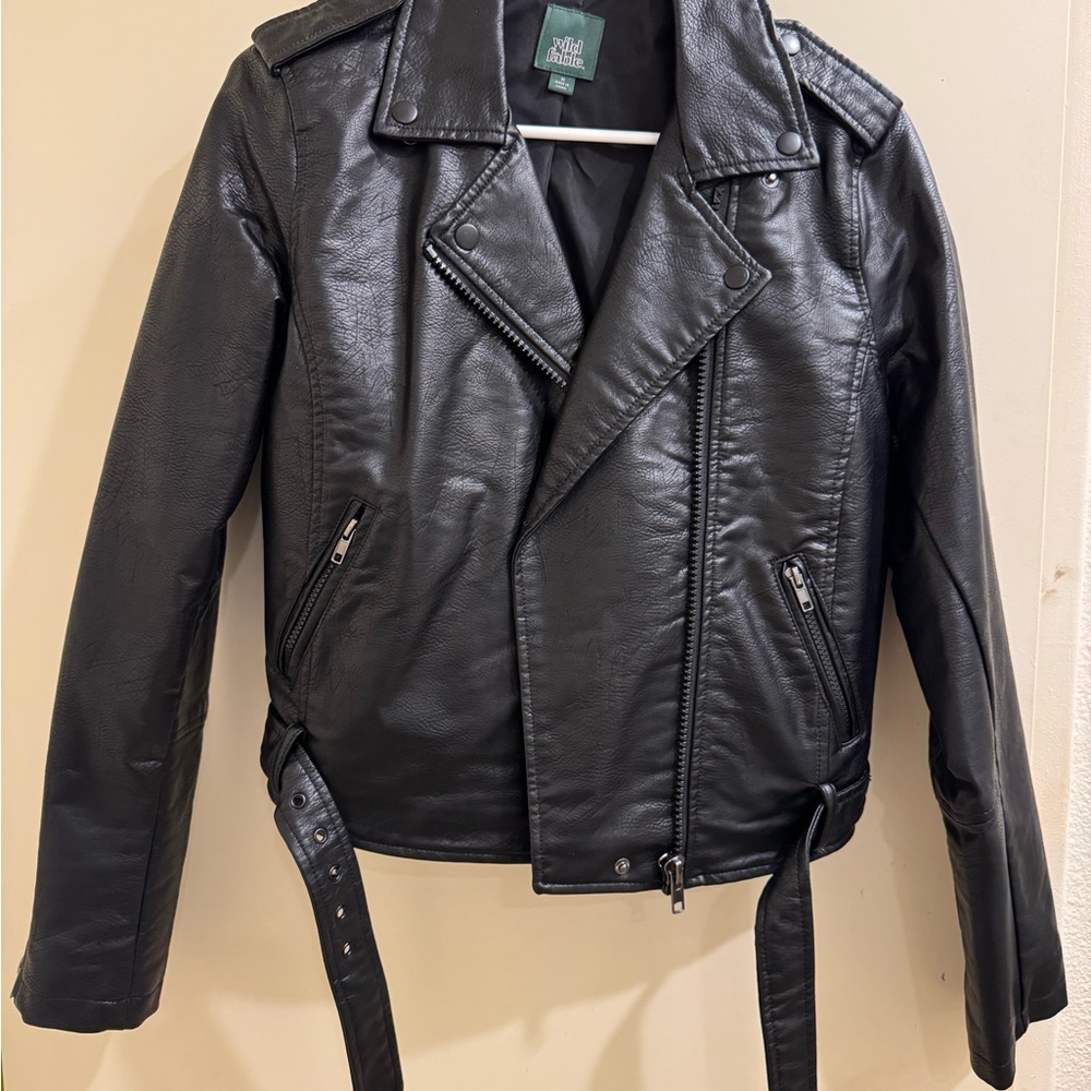 Wild Fable Black Faux Leather Jacket